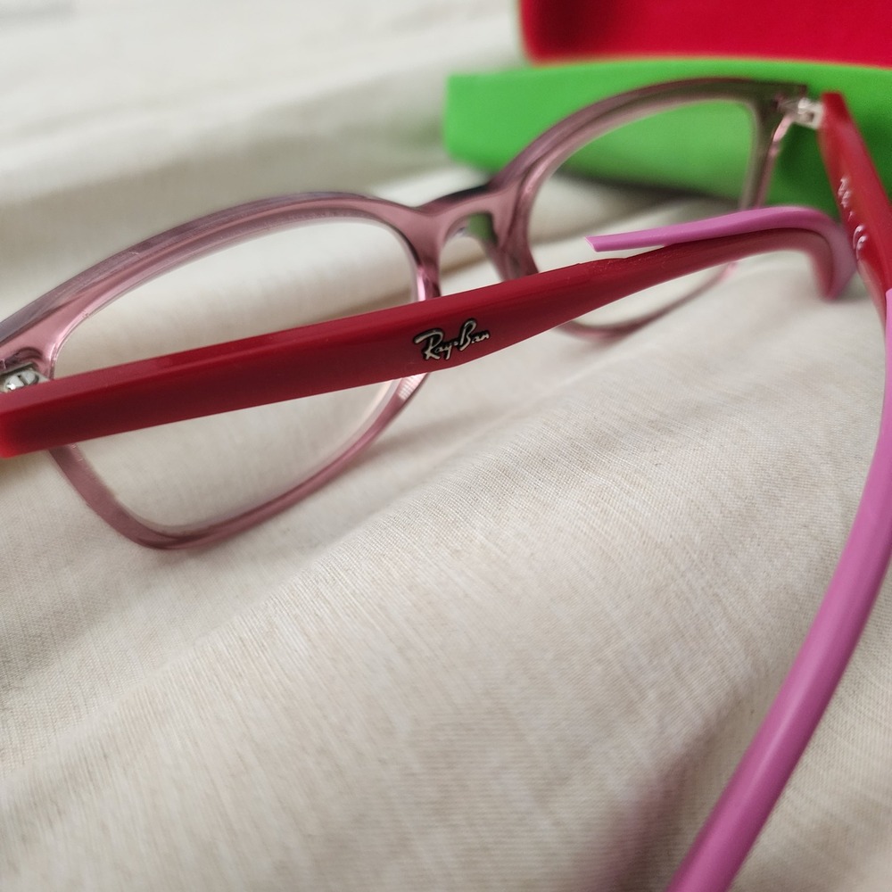 Ray-Ban Eyeglasses Kids 49mm Violet Pink RB1586 3777 Junior Frames Only - Picture 6 of 9